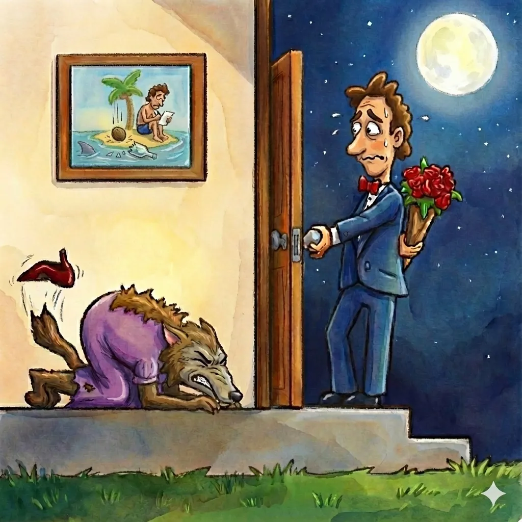 Final colored cartoon with all details preserved