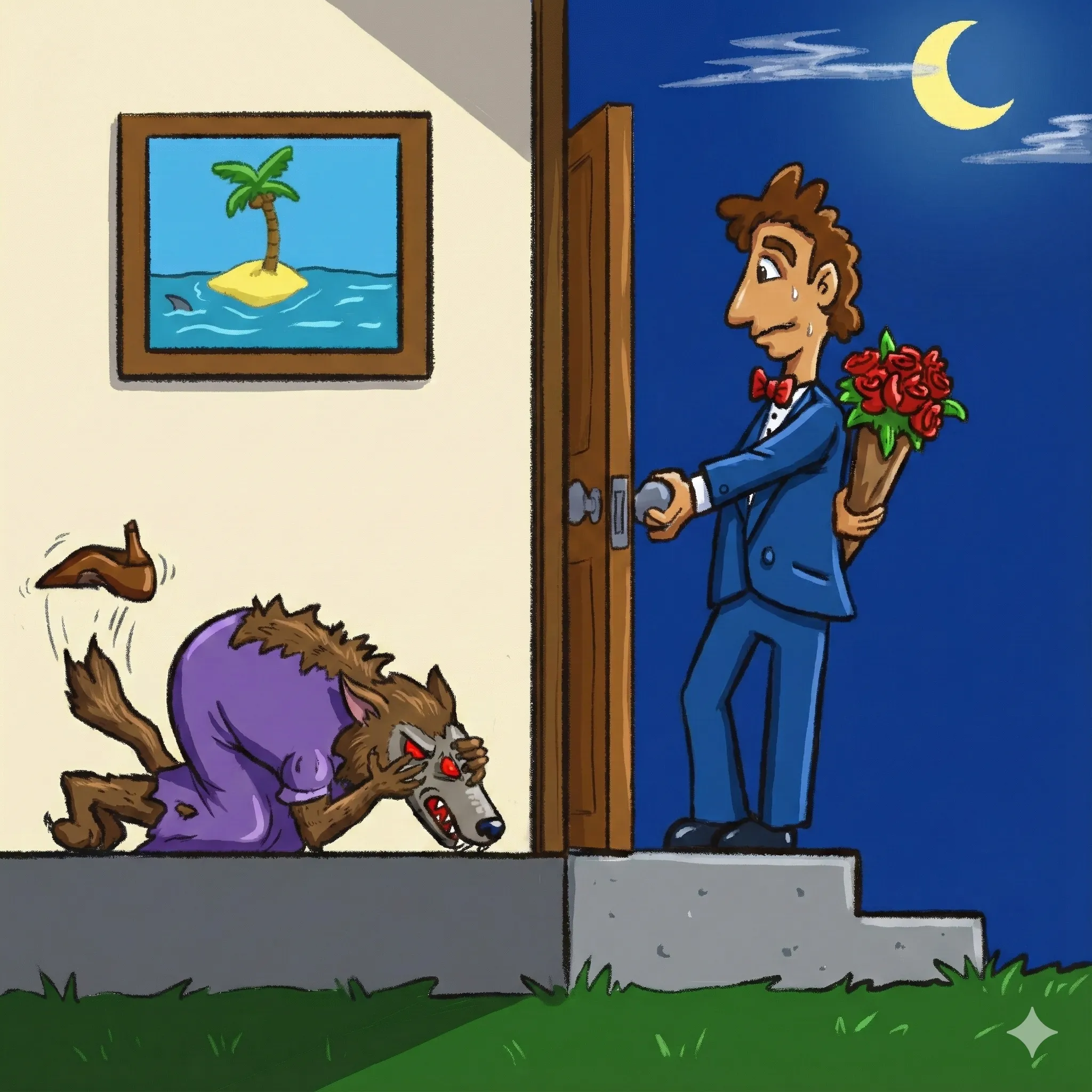 First AI colorization attempt with flat colors and changed details