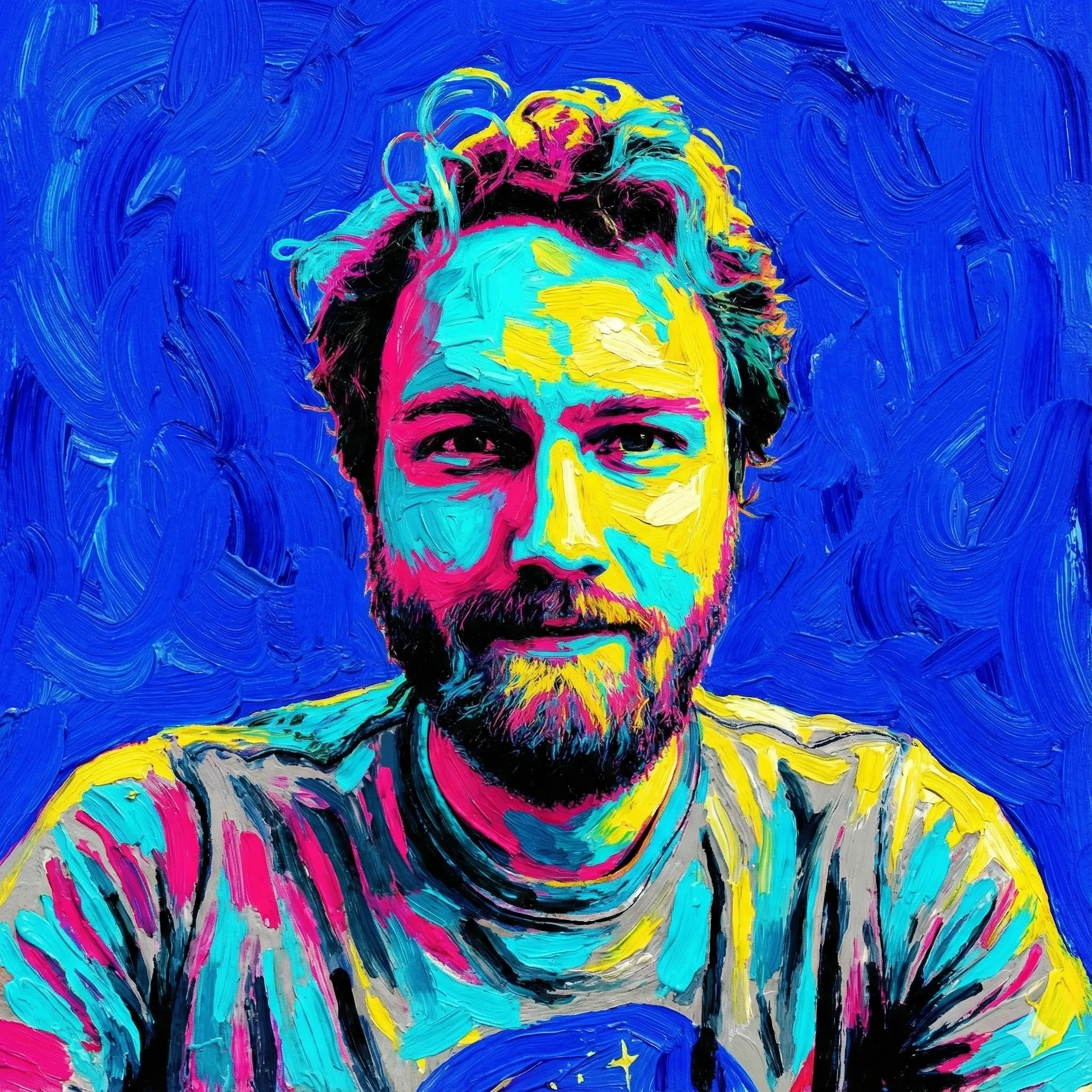 Pop art mixed with impressionist style attempt
